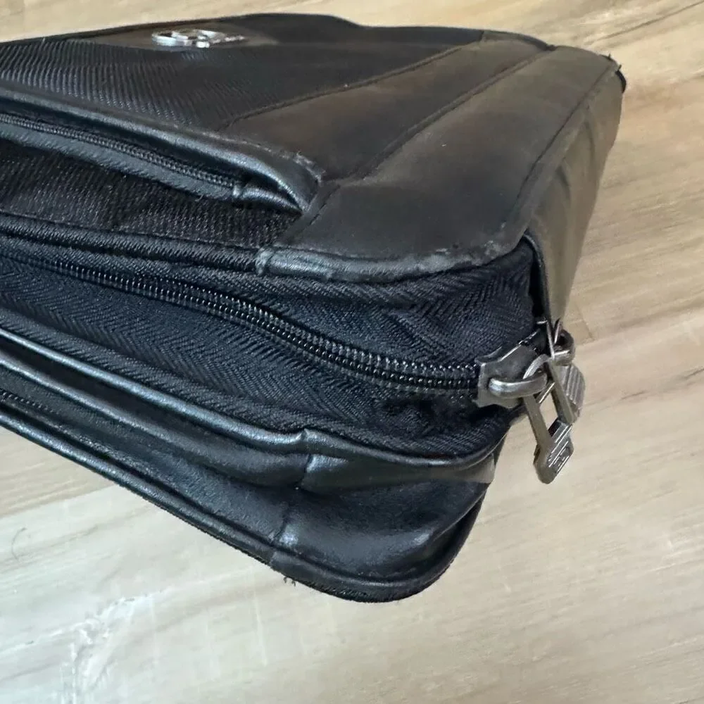 Ogio Top Handle Briefcase Storage Bag Black Buisness Portfolio Laptop Travel